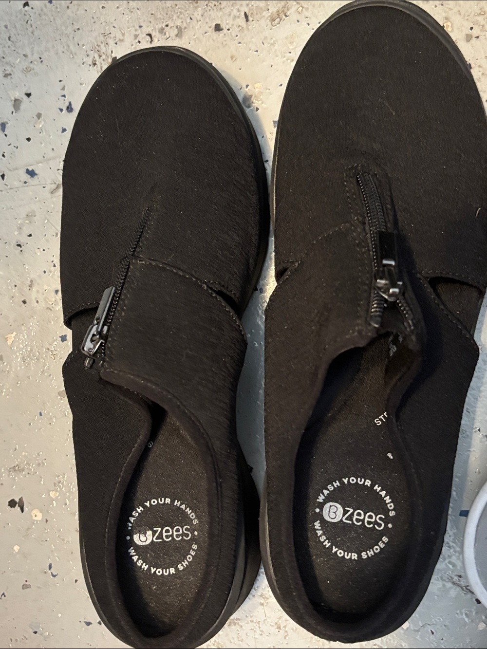 Bzees Women's Black Slip-Ons - Picture 4 of 6
